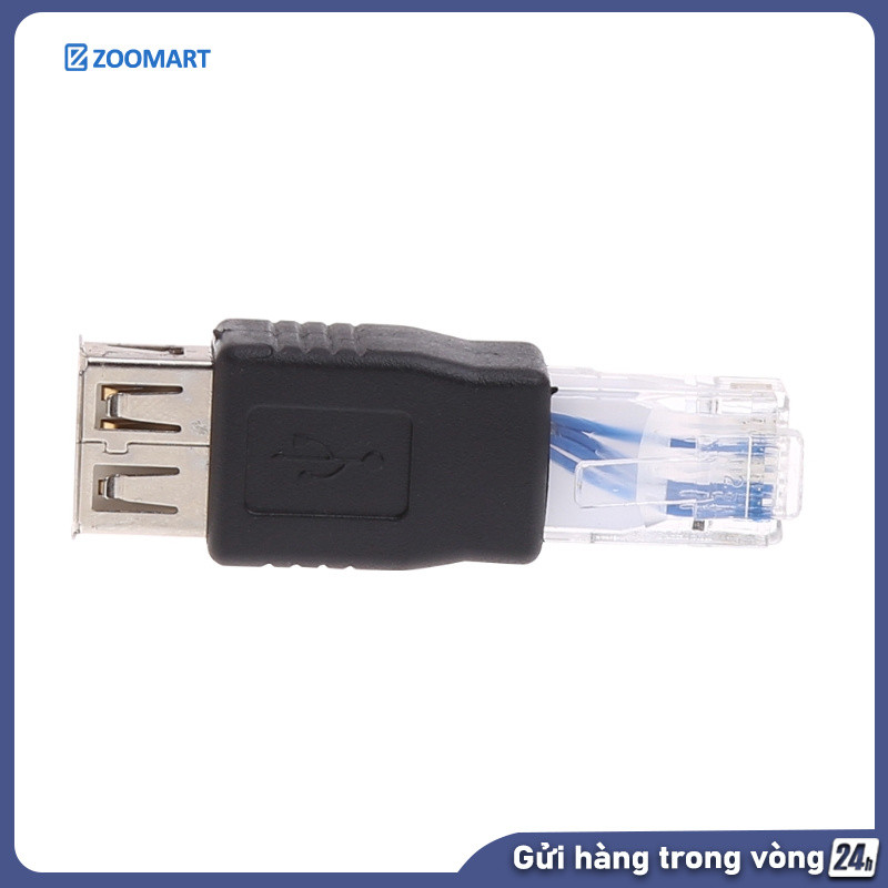 Adapter USB A to Ethernet RJ45 laptop Đầu chuyển đổi USB sang RJ45，Thay thế WiFi khi mạng không ổn đ