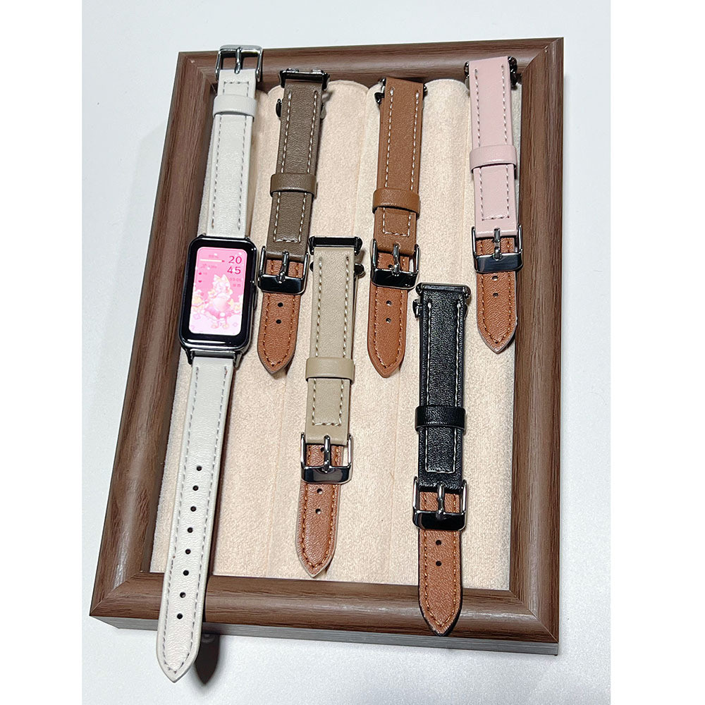 Dành Cho Huawei Band 10 Da WatchBand Cho Huawei Band 10 Dây Đeo Đồng Hồ Thông Minh Cho Huawei Band 9