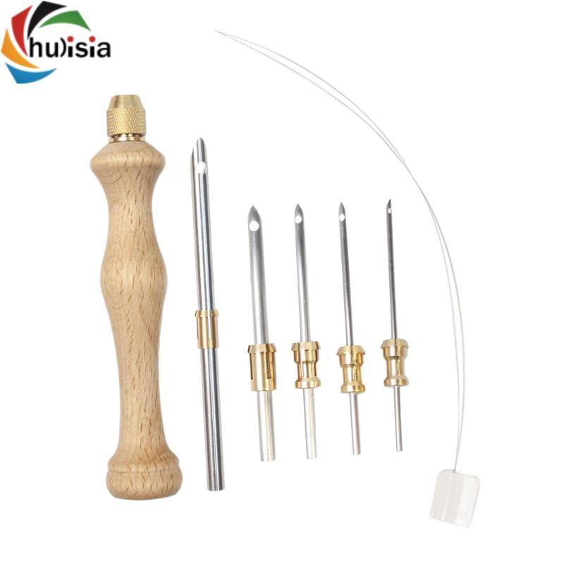 Chulisia Punch Needle Tool Crafts Punch Needle with 5 Needles DIY Craft Poking Needle Thêu Pen Dễ dà