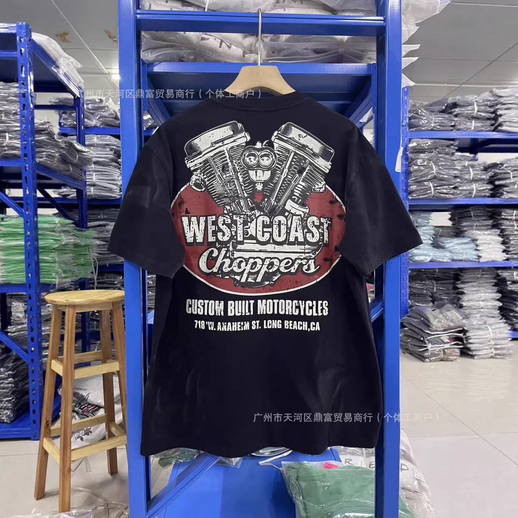 OB02 WEST COAST CHOPPERS West Coast Motorcycle Movement Limited Edition Washed Vintage Finish T Shor