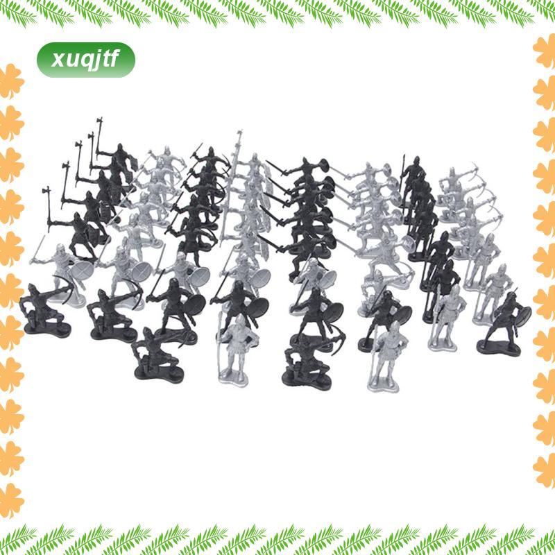 60 Cái / bộ Đồ Chơi Hiệp Sĩ Thời Trung Cổ Cho Trẻ Em Lính Nhân Vật Mô Hình, 5-7cm