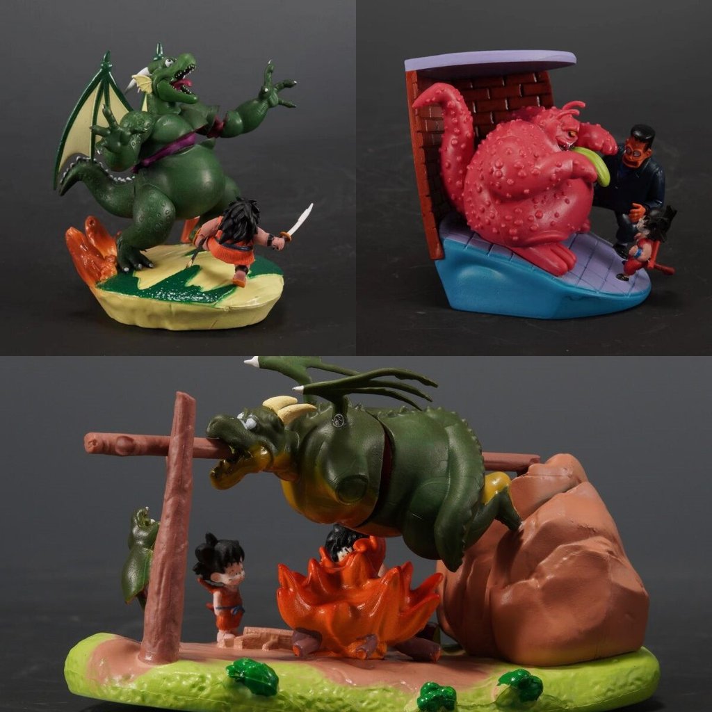 Dragon Ball GK Trứng Lớn Yachirobe Nướng VS Simbaru Goku Kuda Fat Dragon Hình Mẫu Trang Trí