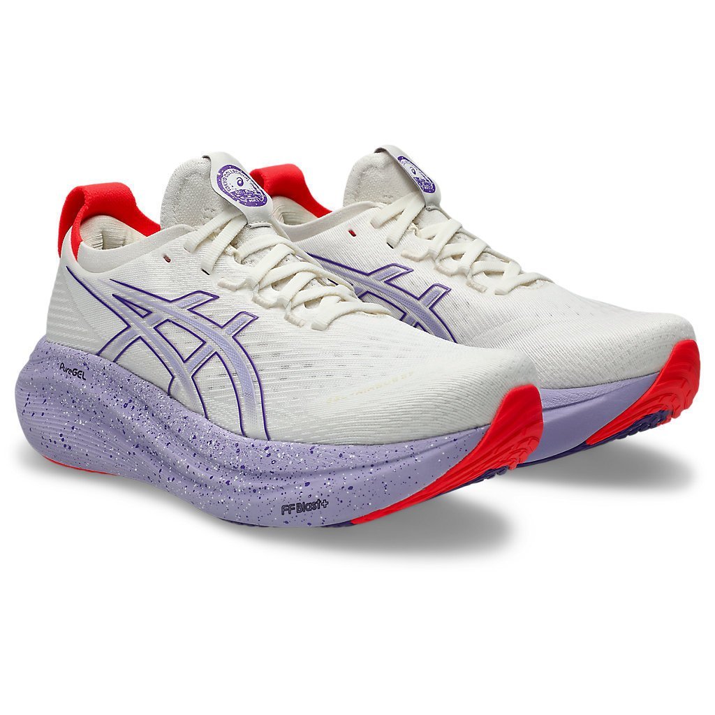 Giày chạy bộ nữ ASICS Gel-Nimbus 27 Tokyo Kem / Edo Purple 9LKK