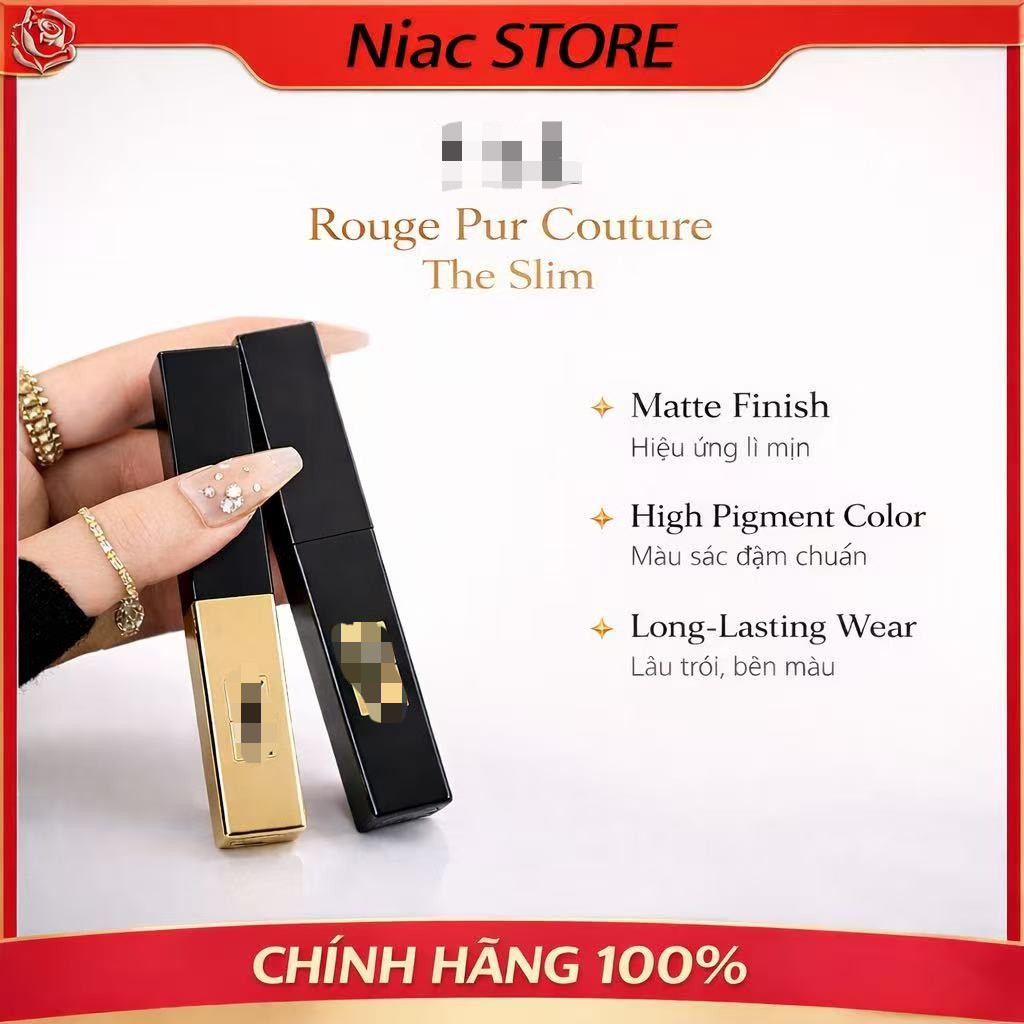 [Chính Hãng] Son 𝕐𝕊𝕃 Rouge Pur Couture The Slim Matte 2025 Full Box/Full Size