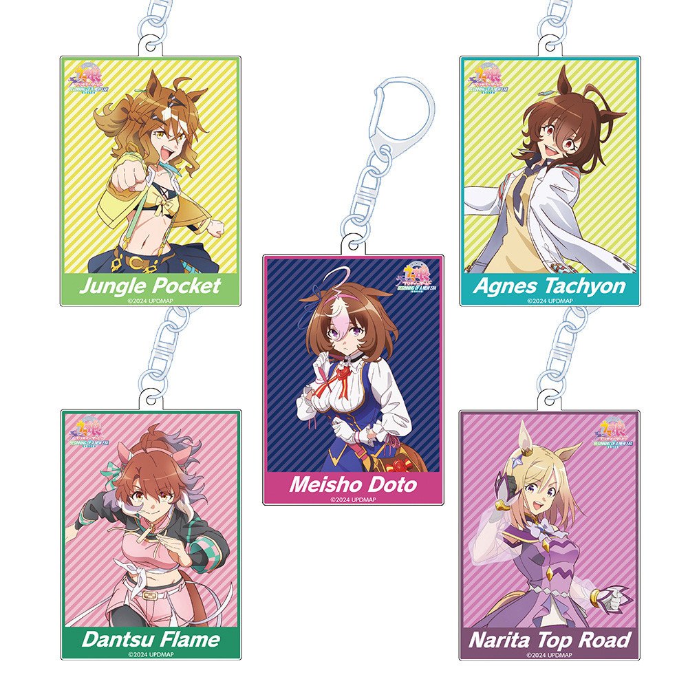 Uma Musume Pretty Derby Jungle Pocket Agnes Tachyon Manhattan Cafe Dantsu Flame HD Acrylic Keychain 