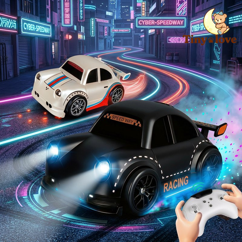 xe drift điều khiển từ xa chất liệu ABS an toàn 3 chế độ drift tự động đèn sáng bền bỉ cho trẻ