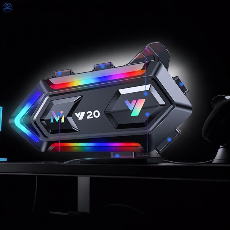 [JCAAAP] Tai nghe mũ bảo hiểm xe máy Y20 Mũ bảo hiểm chống nước xe máy Tai nghe âm thanh nổi RGB Loa