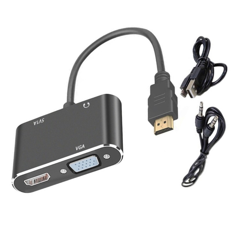 Kết nối nhôm HAI với bộ chia VGA hỗ trợ độ phân giải 2560x1440 để sử dụng văn phòng tại nhà