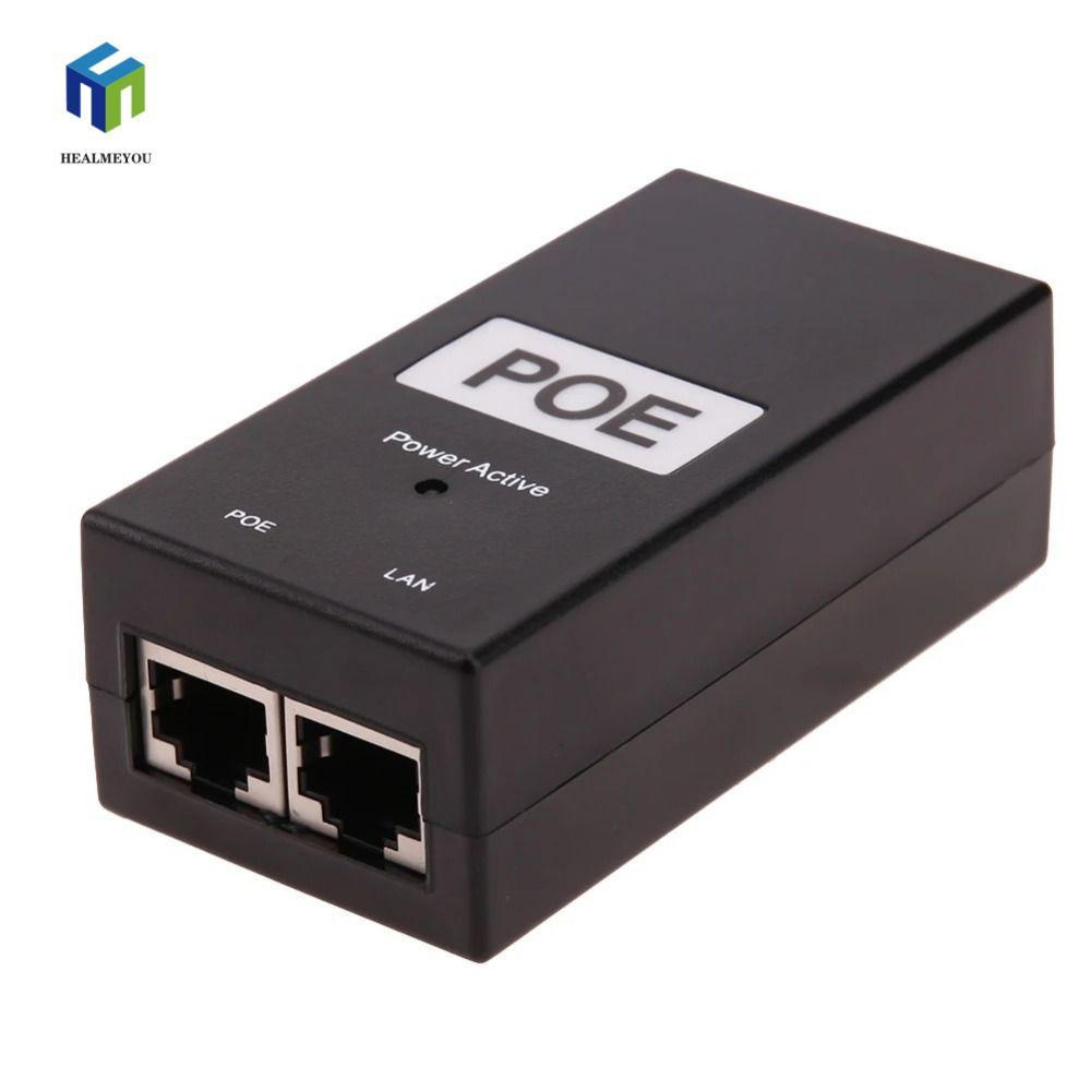 Healmeyou POE Power Supply, 100Mbps IEEE802.3af / tại POE Power Injector, Router Power Supply Máy tí
