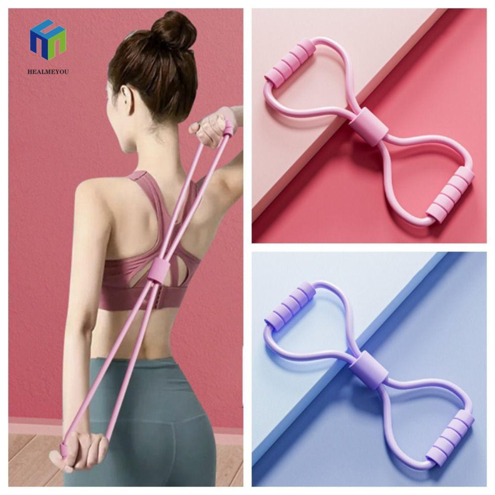 Healmeyou Yoga Pilateselastic Band, Ngực Expander 8 Shape Yoga Resistance Band, Crossfit Fitness Bod