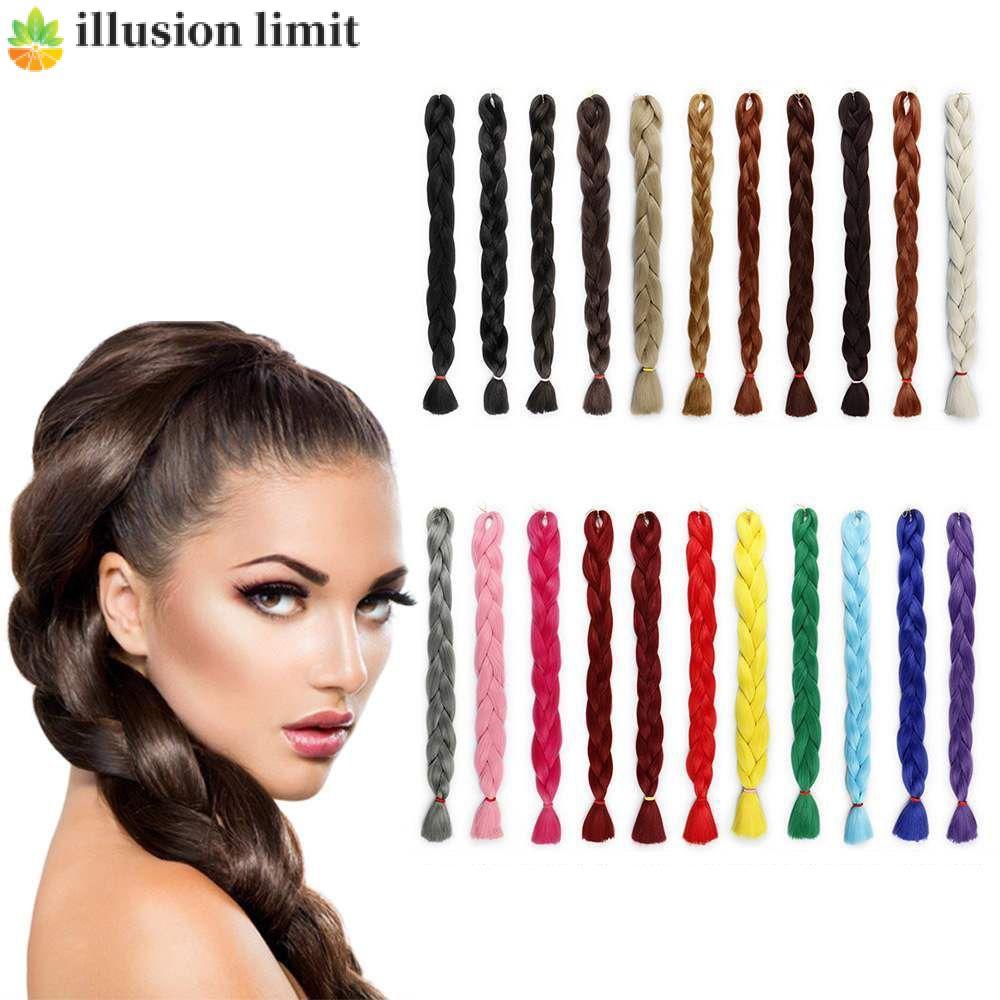 ILLUSION LIMIT Hair Extension Ombre Hairstyles Afro Twist Braids Bím giả