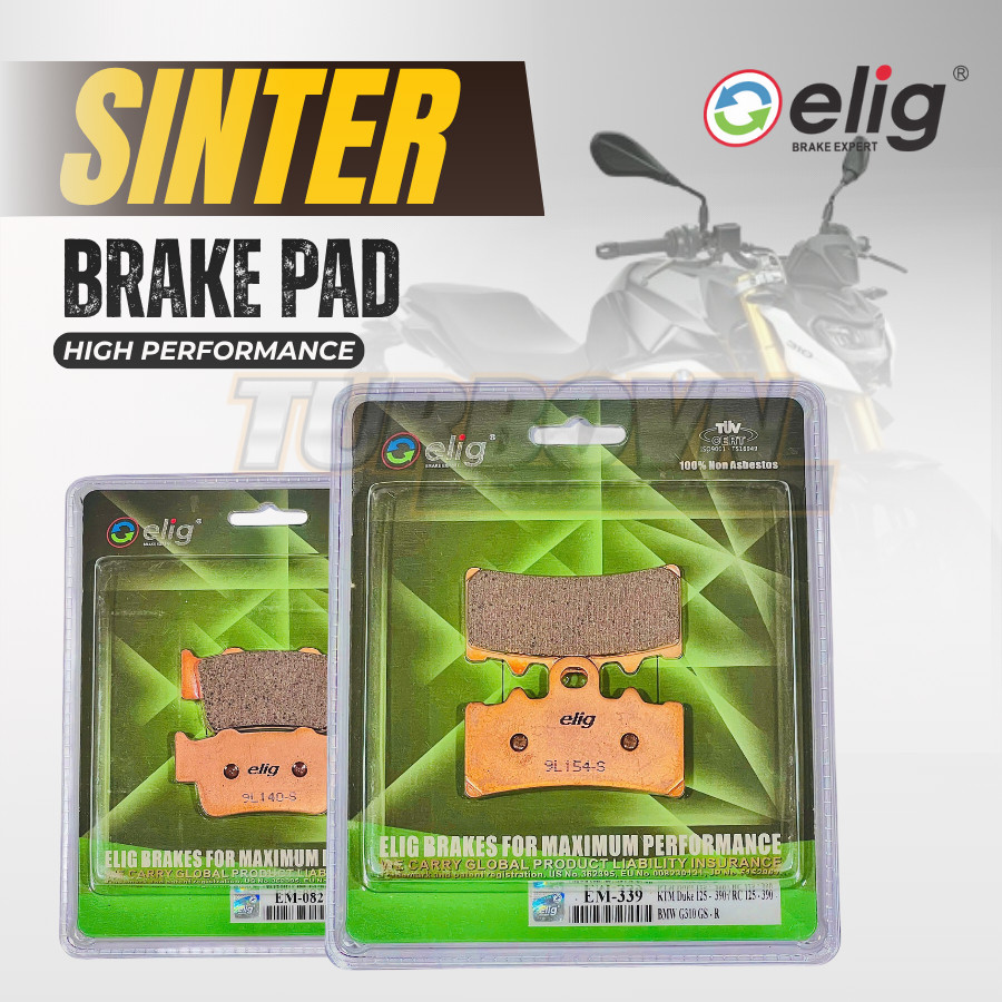 BỐ THẮNG ELIG SINTER BMW G310-R 2016-2023 ( T-339, S-082 )