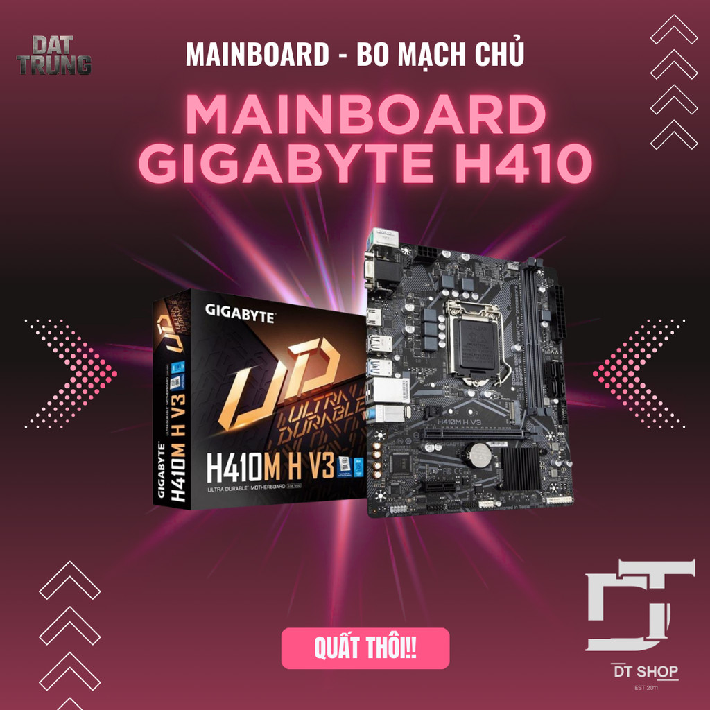 Mainboard Gigabyte H410 Hiệu Năng Tốt, bảo hành 1 tháng