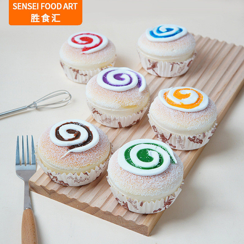 P PU Mô Phỏng Bánh Mì Thực Phẩm Bánh Mô Hình Đồ Chơi Món Tráng Miệng Giả Giải Nén Thực Phẩm Người sà