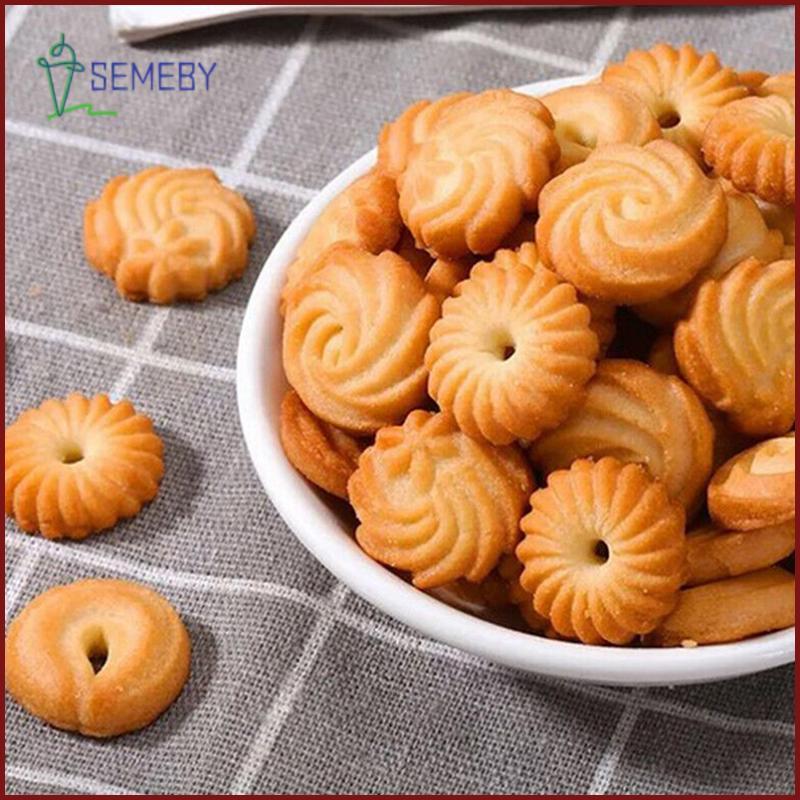 [SEMEBY] Bộ 4 Bánh Quy Tròn Vuông Bộ Cắt Bánh Quy Bánh Mì Fondant Khuôn Bánh Dụng Cụ Nướng Bánh Khuô