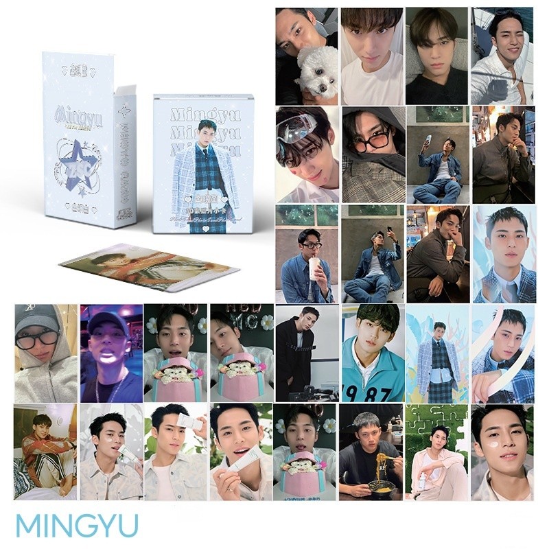 Set 50 photo card unoff Hologram SEVENTEEN MINGYU 2024