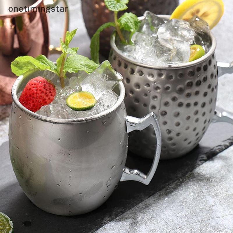 Onetimingstar Thép không gỉ Moscow Mule Mug 530ml cho Bia Cotail Milk Bar Drinkware OTS