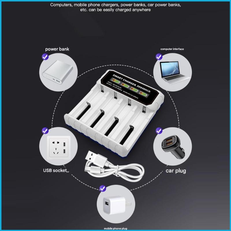 Đế sạc 4 kênh Utake Ngăn chặn quá tải danh bạ có thể điều chỉnh