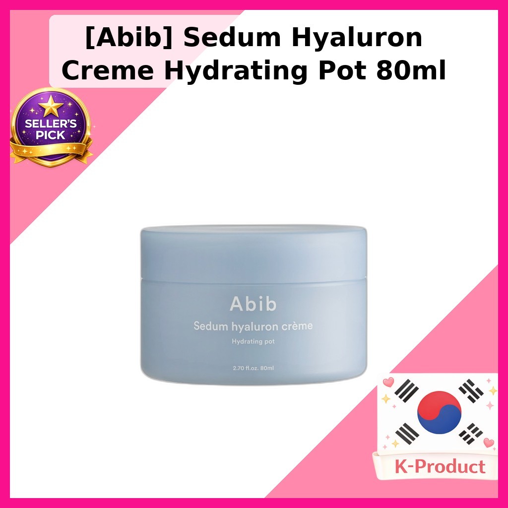 [Abib] Chậu dưỡng ẩm Sedum Hyaluron Creme 80ml / Creme Hàn Quốc / Khóa ẩm / Chính hãng 100% của ONYU
