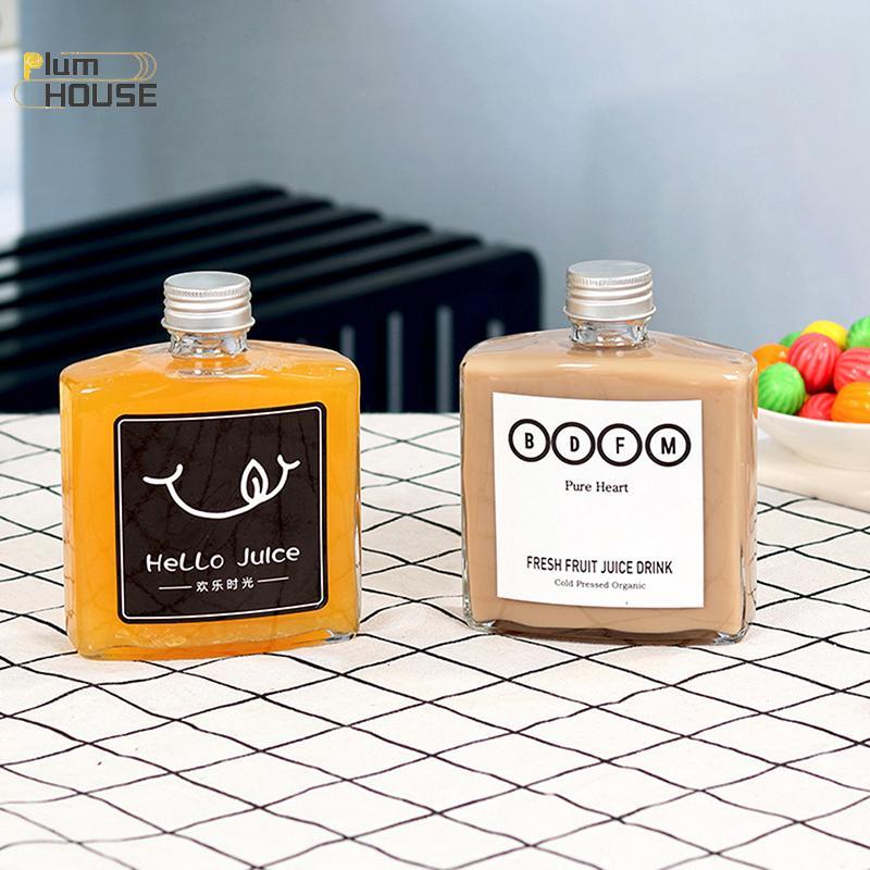 PlumHOUSE 250ml Chai Nhựa Để Đồ Uống Hộp Bảo Quản Bình Nước Uống Chai Nước Nhựa Có Nắp Mũ VN