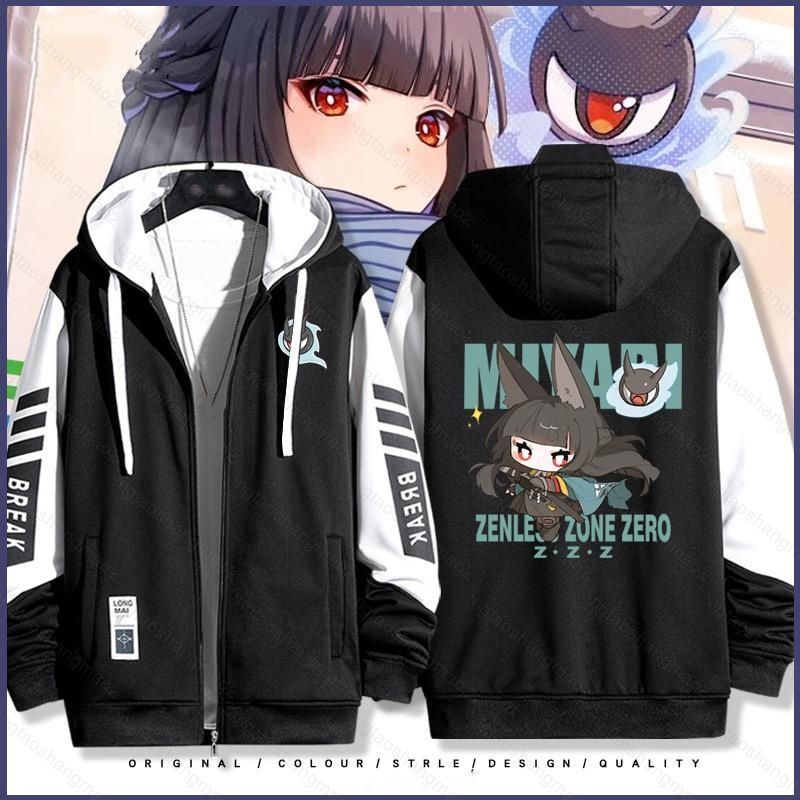 Dây Kéo Áo Khoác Anime YT2 Zenless Zone Zero Hoshimi Miyabi Unisex