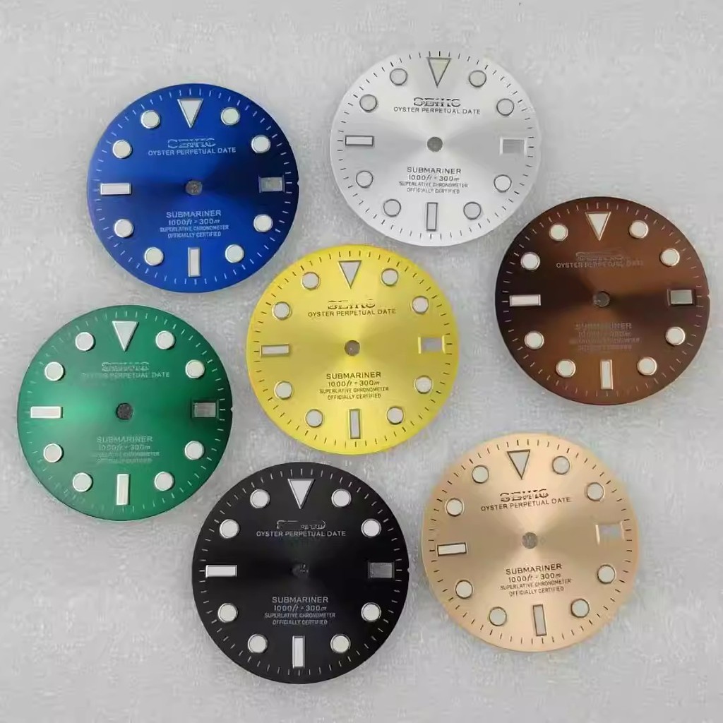 [New 35] NH35 Dial SUB Water Ghost Modified Phụ đề Đồng hồ cơ dạ quang màu xanh lá cây NH36 Phụ kiện