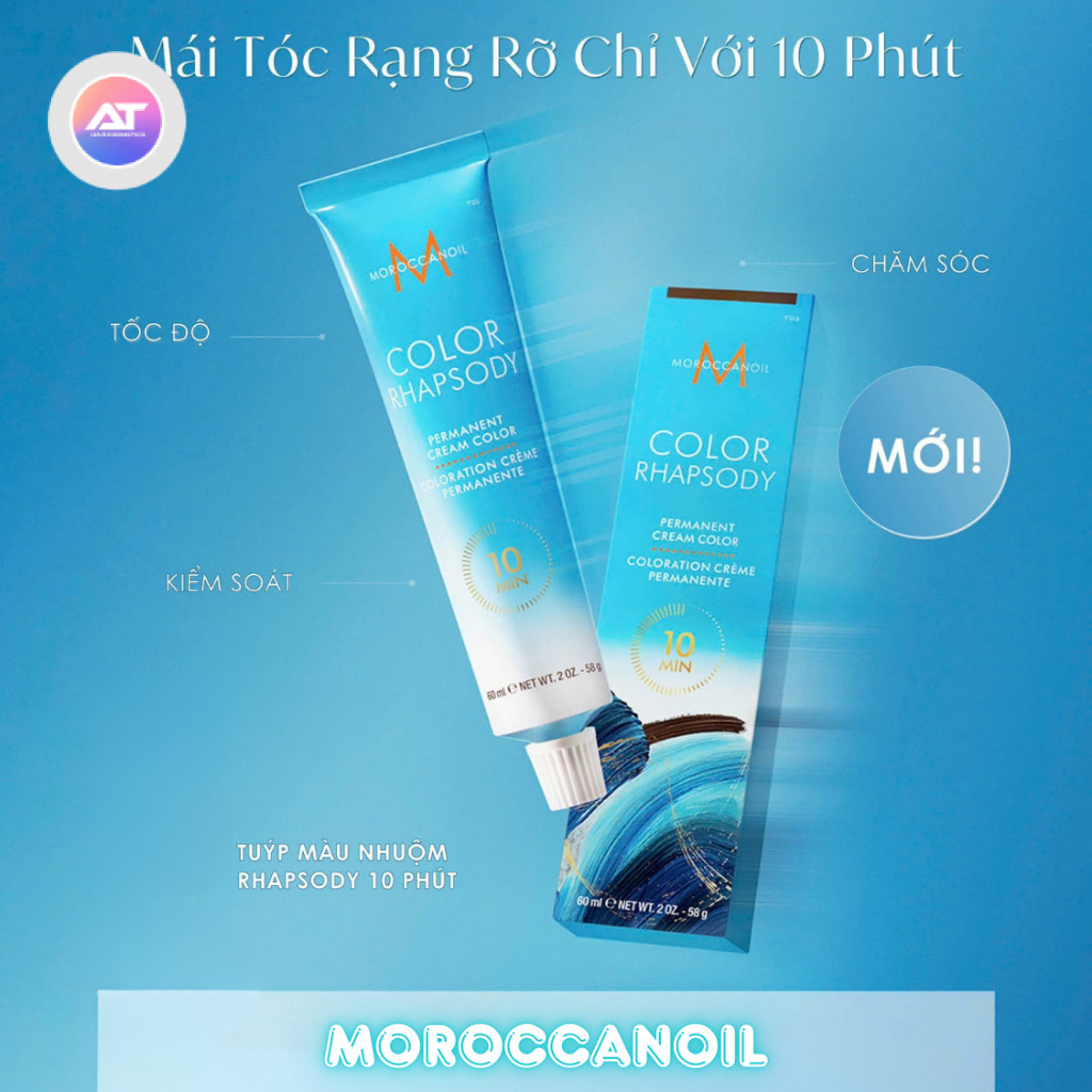 Màu Nhuộm Moroccanoil Rhapsody Cream Hair Colour 10 Min Giúp Nhuộm Màu Phủ Bạc Trong 10 Phút
