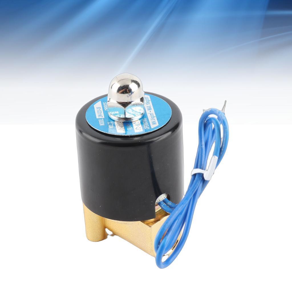 2W025-08 Van Điện Từ G1 / 4 110V AC N / C Thường Đóng Đồng Điện Cho Nước Khí Khí Nhiên Liệu 2,95 x 1