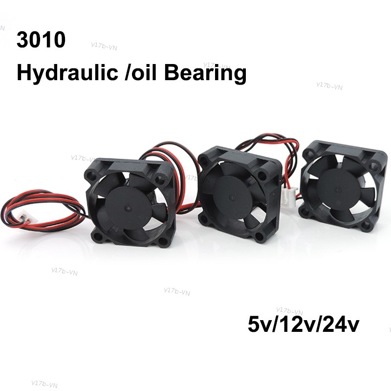 3cm DC 5V 12V 24V 3010 30MM 30 * 30 * 10MM Quạt Máy In 3D Quạt Card Đồ Họa Quạt Tay Dầu Vòng Bi Thủy