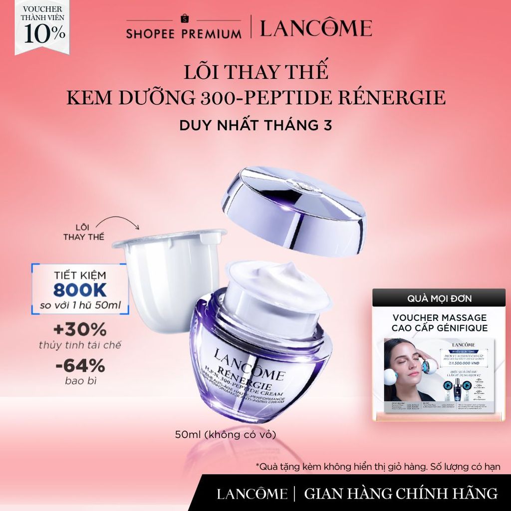 Lõi Thay Thế Kem Dưỡng Renergie 300 Peptide Lancome 50ml