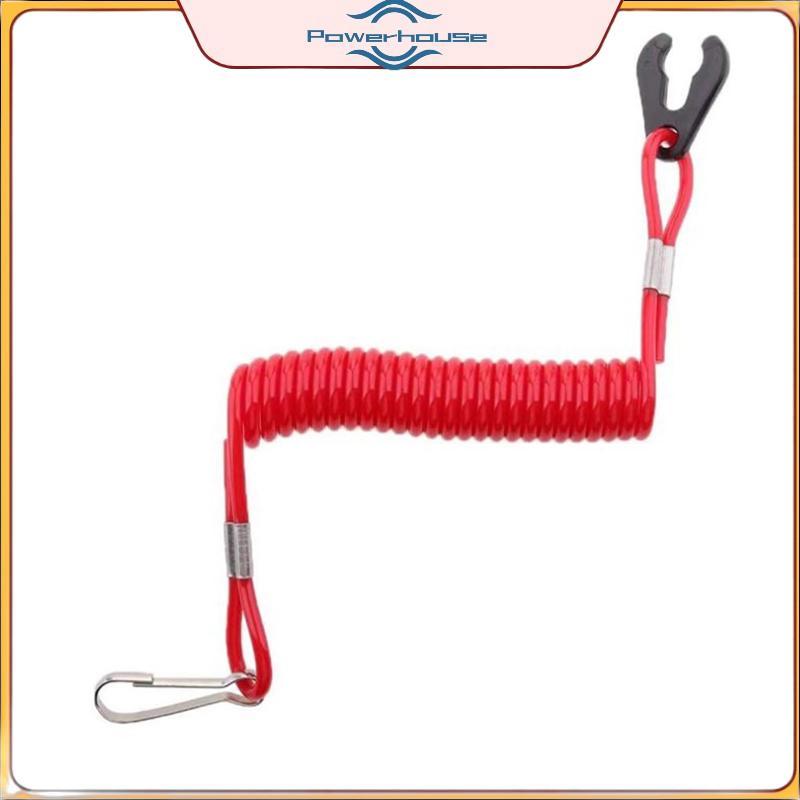 POWER Marine Outboard Engine Boat Motor Kill Stop Switch cho Jet Ski 2-425hp Dây nhắc nhở dây chìa k