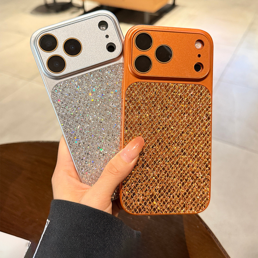 Ốp Lưng Kim Cương Flash Cho IPhone 17 Pro Max Ốp Lưng iPhone 16 Pro Max Ốp Bảo Vệ Ống Kính Cho iPhon