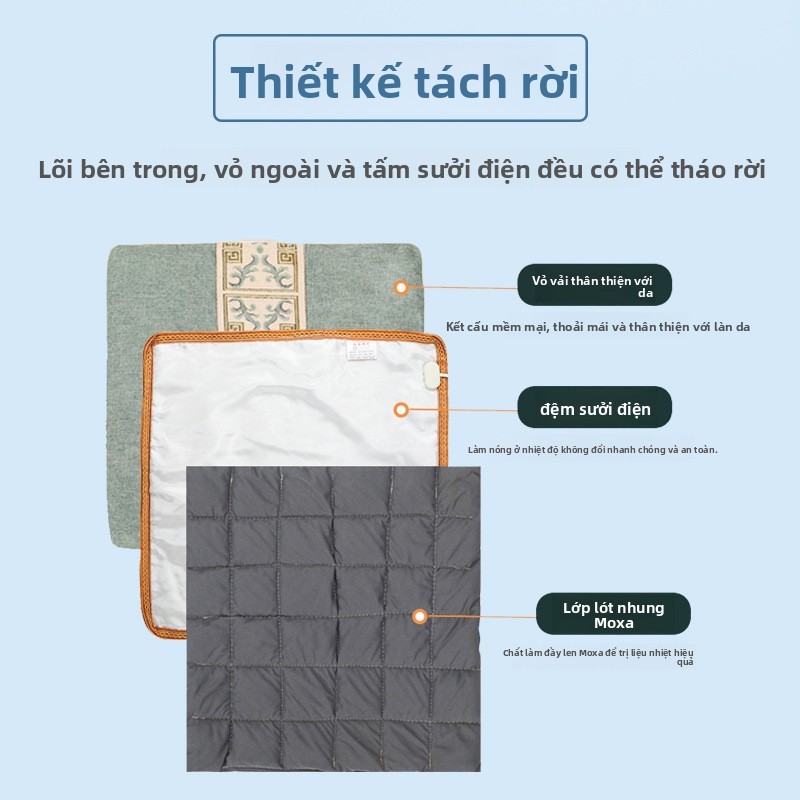 Đệm sưởi ấm Đệm sưởi Moxibustion Đệm văn phòng Moxibustion Đệm sưởi ấm Moxibustion Đệm sưởi ấm 8GFF