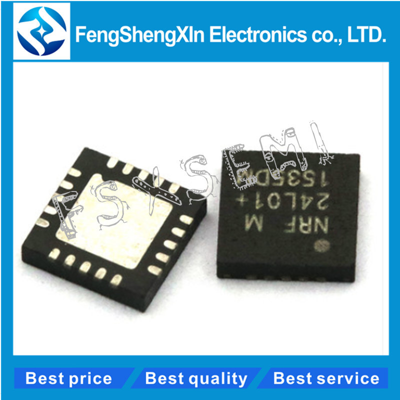 5 Cái / lốc NRF24L01 24L01 + NRF24L01P QFN20 chip Đơn 2.4 GHz Bộ Thu Phát IC