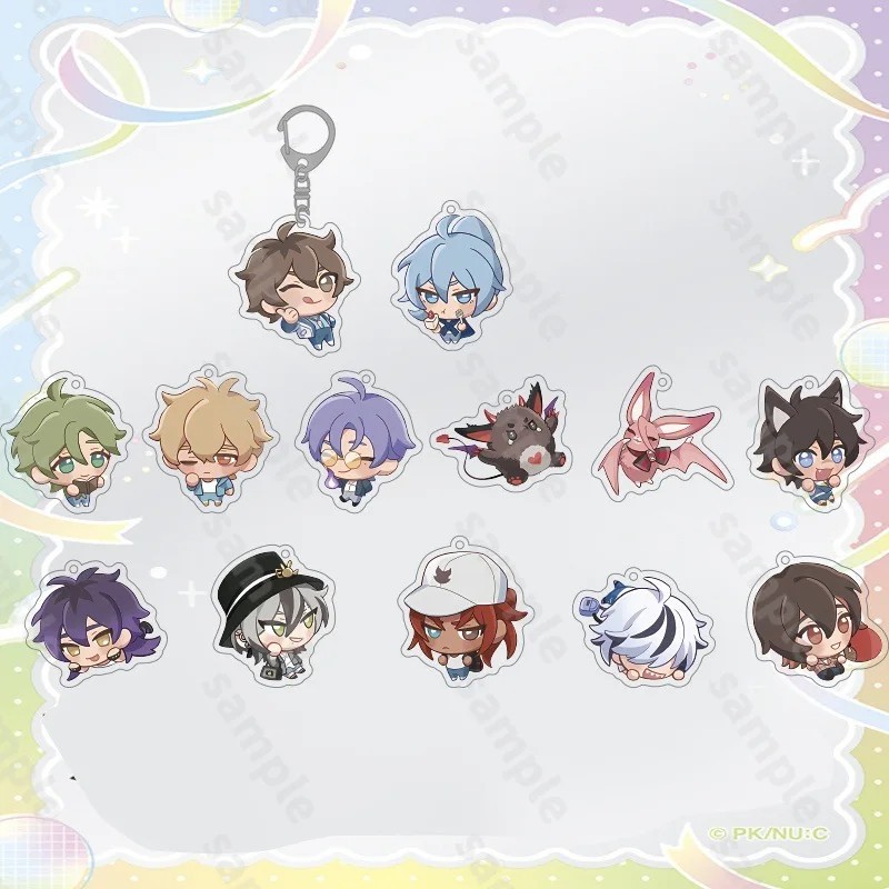 Móc khóa NU: Carnival Acrylic Chibi Game BL Móc khóa Mica Hình Nhân vật Rei Yakumo Aster Kuya Quincy
