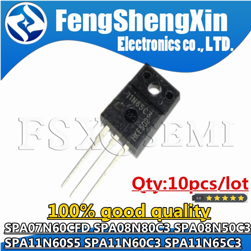 10 Chiếc SPA07N60CFD SPA08N80C3 SPA08N50C3 SPA11N60S5 SPA11N60C3 SPA11N65C3 07N60CFD 08N80C3 08N50C3