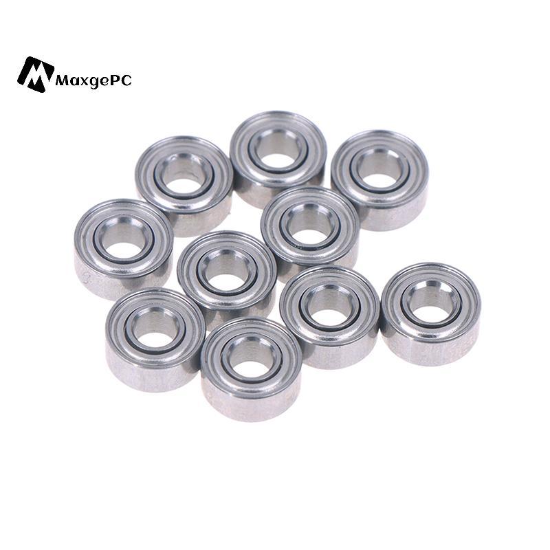 [Max-t] 10 chiếc 683ZZ 3 * 7 * 3 Mm Vòng bi thu nhỏ Thép Chrome 683 ZZ 2Z 683Z Lỗ khoan bên trong 3m