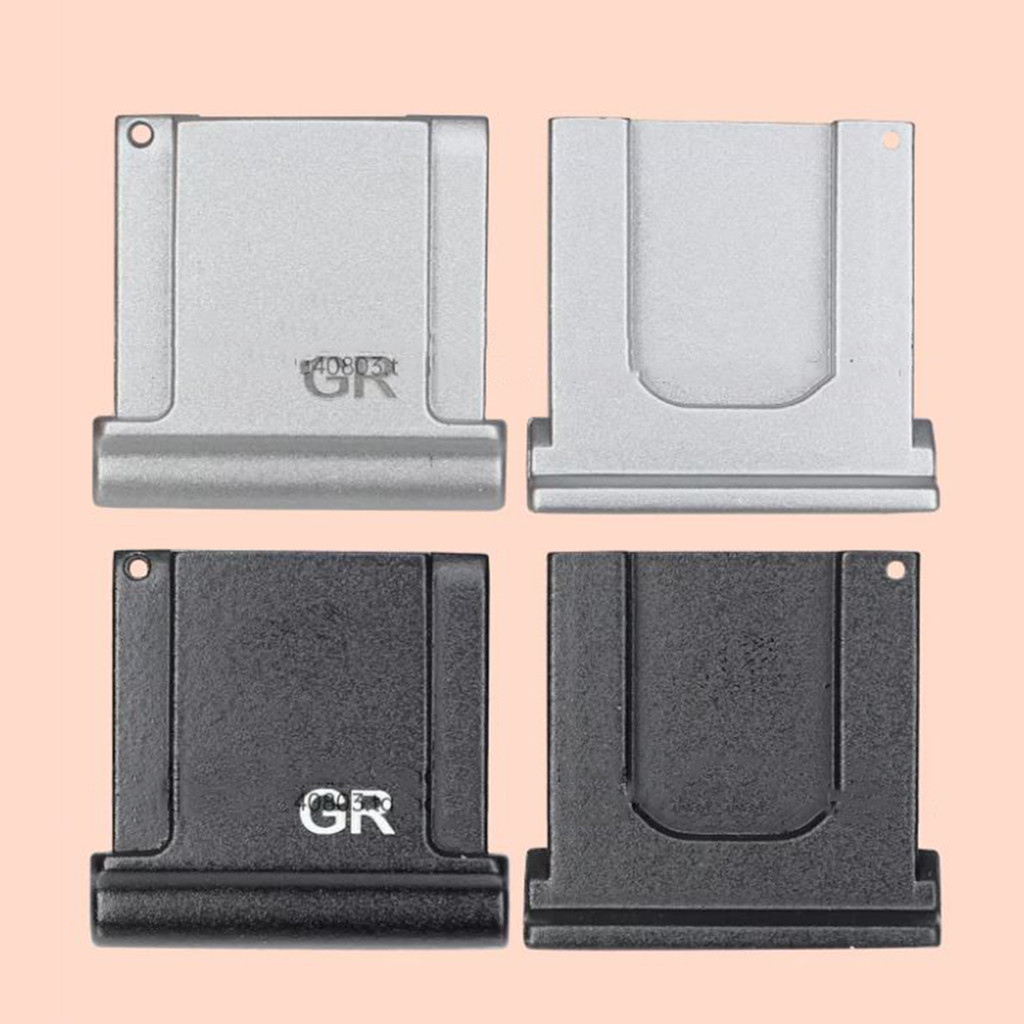 Đen / Bạc Thích hợp cho máy ảnh Ricoh GR3X GR3x GRIIIx vỏ giày nóng kim loại