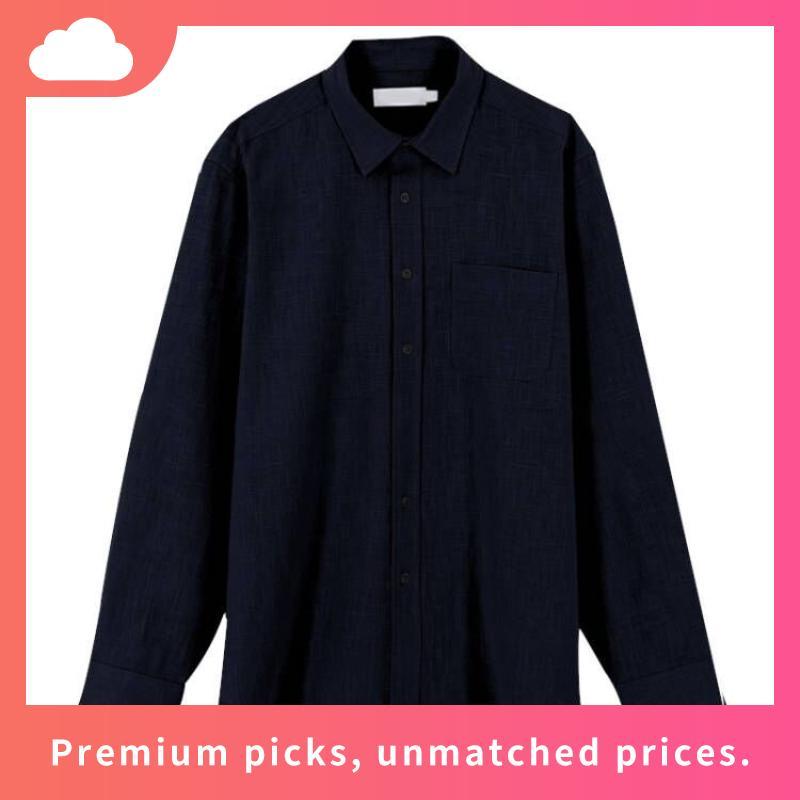 Áo sơ mi nam dài tay, chất liệu đũi linen FOENIX, form relax, phong cách Hàn Quốc