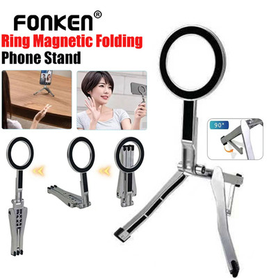Chân máy gấp Fonken Giá đỡ điện thoại từ tính Gậy Selfie Giá đỡ máy tính để bàn có móc Mantis cho điện thoại thông minh