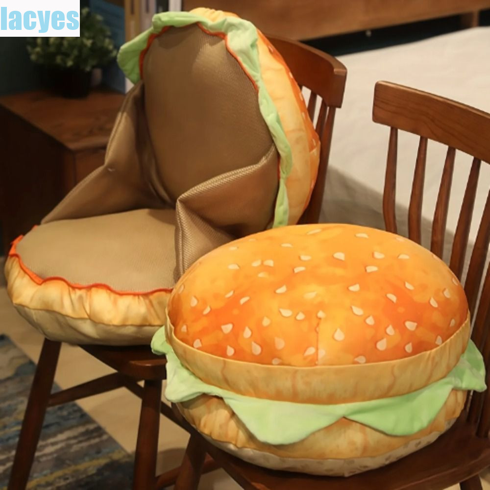 LACYES Gối Burger Thực Tế, Burger Thực Tế Mô Phỏng Burger Burger Cheeseburger Gối, Mềm Mại Sang Trọn