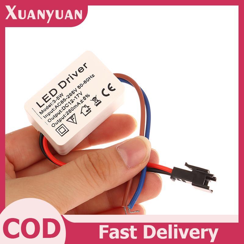 XUAN 1PC 1-3W 3-5W 4-7W 8-12W12-18W 18-24W LED Driver Light Transformer Bộ chuyển đổi nguồn điện khô
