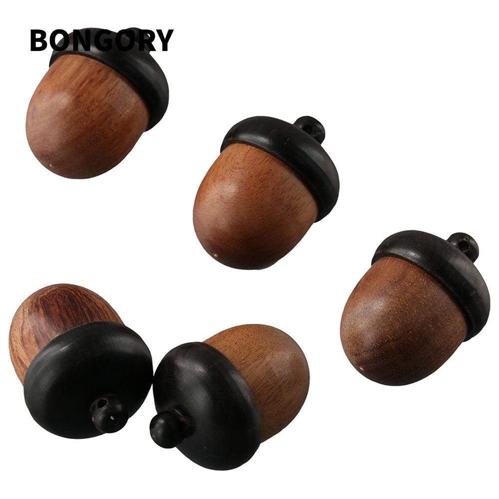 Charm Acorn BONGORY - Hộp đai ốc acorn gỗ có thể tháo rời, mặt dây chuyền đẹp mắt