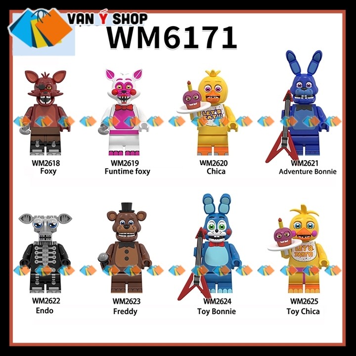 Mô hình Nhân vật  Five Nights Freddy's Mô hình Nhân vật Five Nights at Freddy's Những Chú Ro Bot Hoạ