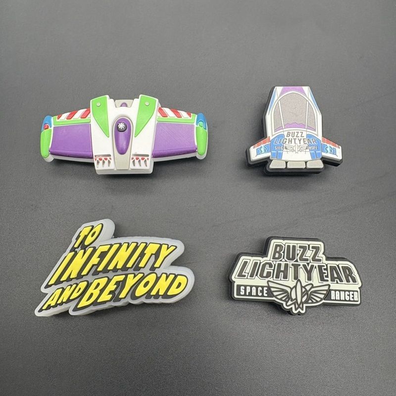 Khóa Giày Trang Trí Bộ Mới DIY Crocs Tắc Trẻ Em Có Thể Tháo Rời Quyến Rũ Phụ Kiện Hoạt Hình Dép Buzz