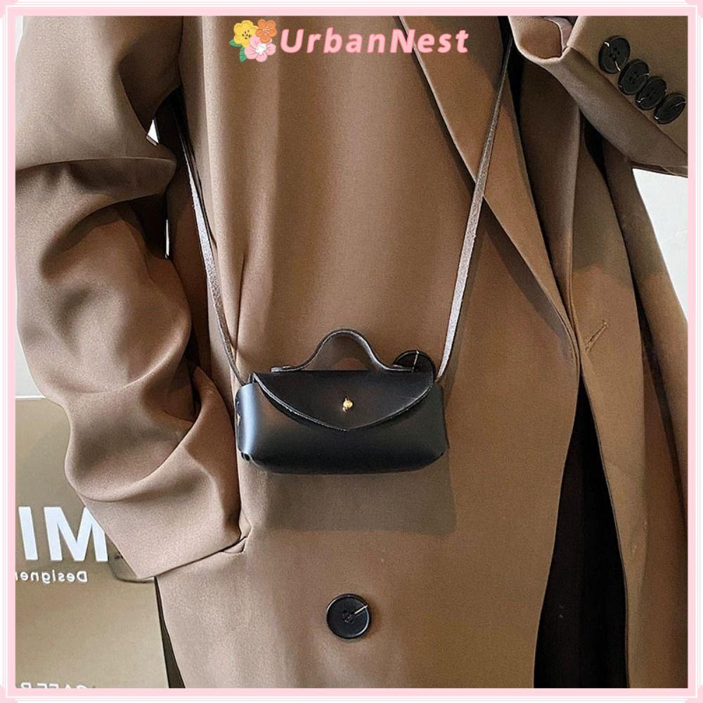 [COD] Ví đựng tiền xu đô thị, Túi đeo chéo Mini nhỏ bằng da PU, Túi son môi màu trơn ngang