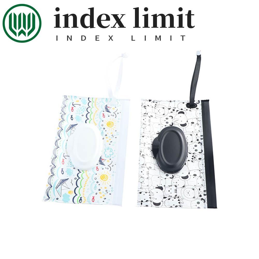  index limit INDEX LIMIT Túi Lau Ướt Hữu Ích EVA Xe Đẩy Bé Phụ Kiện Snap-Strap Hoạt Hình Có Thể Đổ L