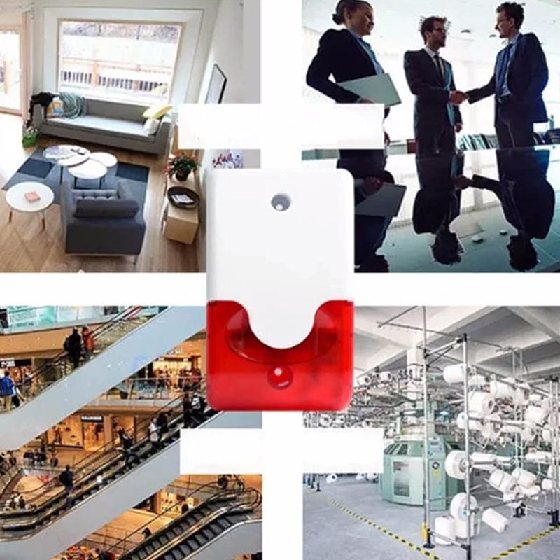 XIM Nhấp Nháy Còi Báo Động 103 DB Sừng 12V / 24V / 220V Dây Báo Động Nhấp Nháy Đèn Báo Động Ngoài Tr