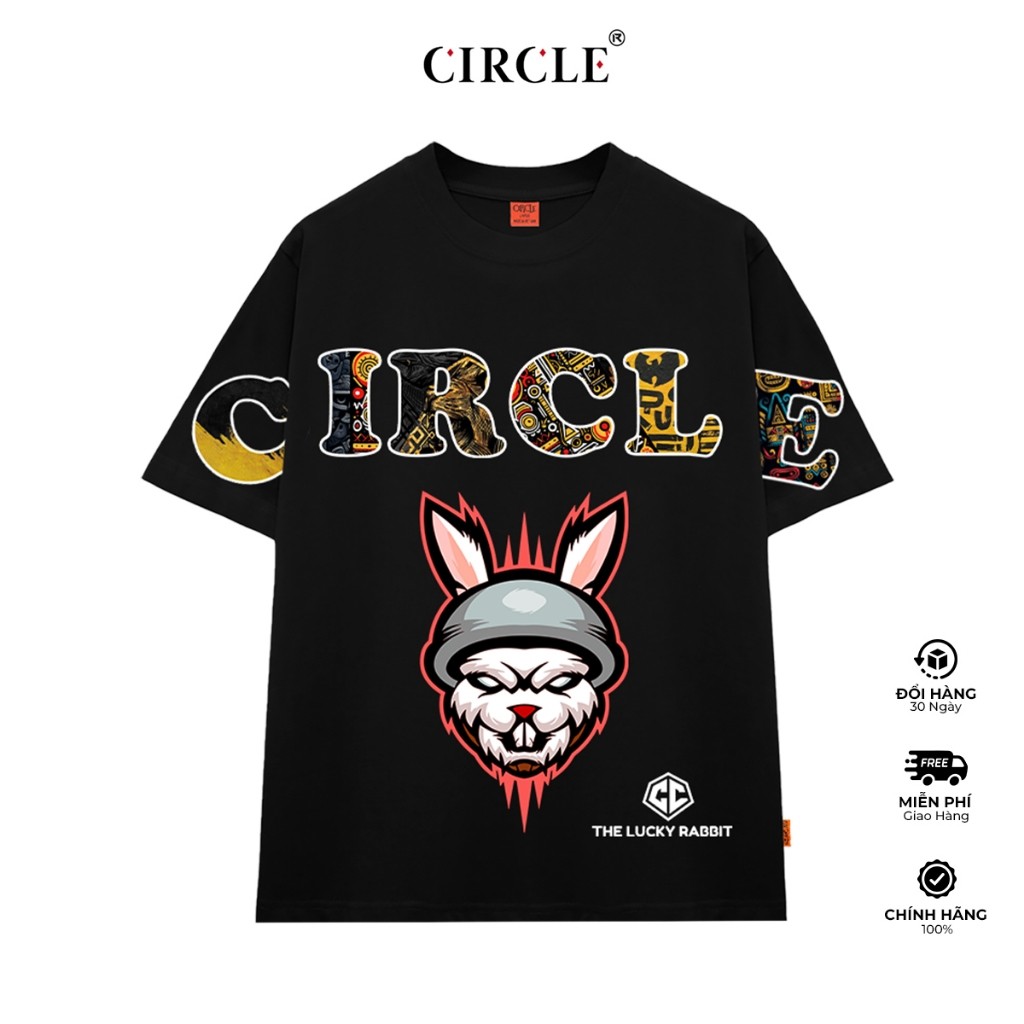 [HOT] Áo thun CIRCLE - THE LUCKY RABBIT TEE SHIRT Cotton cao cấp