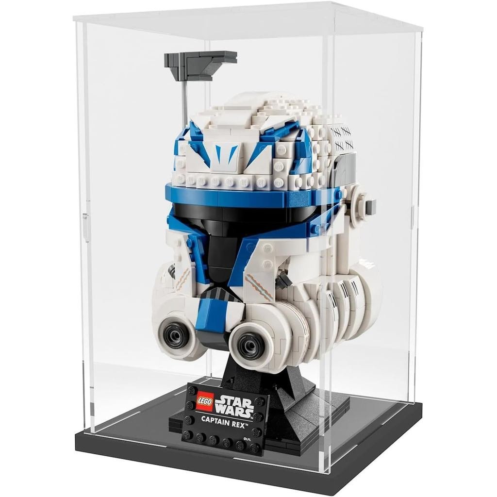 Hộp trưng bày acrylic Choowin cho mũ bảo hiểm Lego Star Wars cho mũ bảo hiểm Lego Captain Rex Dày tr